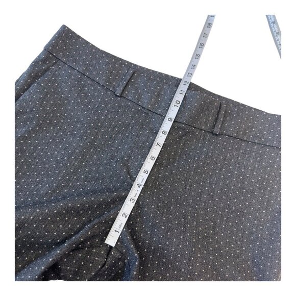 LOFT Plus Women Marisa Skinny Pants SZ 16 Gray Dotted Pattern Stretchy  Slim Fit - Picture 6 of 14